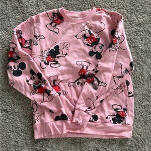 Disney Pink Crewneck Sweatshirt with Disney 100 Tag
